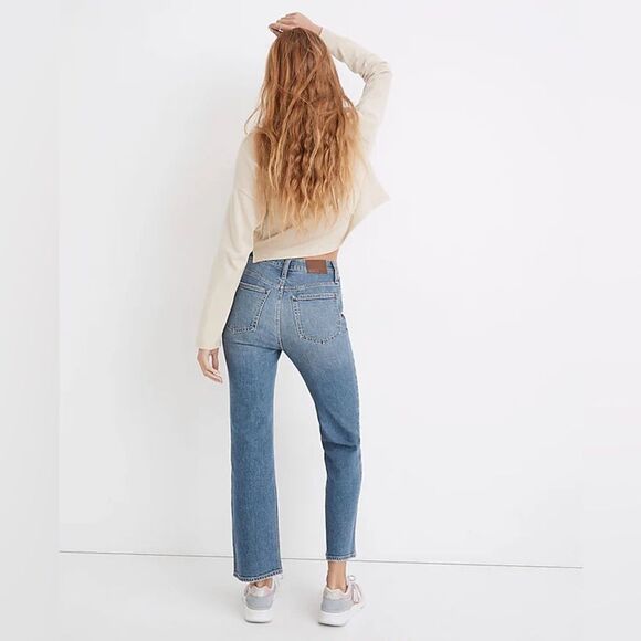 Madewell Slim Demi-Boot Hemp Denim Jeans in Enright Wash Size 25 NA931 - Picture 2 of 16